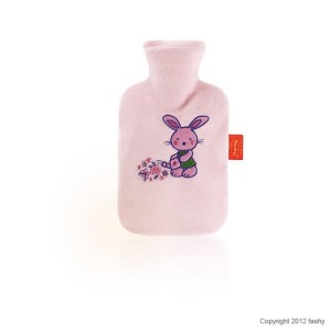 Fashy Wärmeflasche mit Flauschbezug für Kinder 